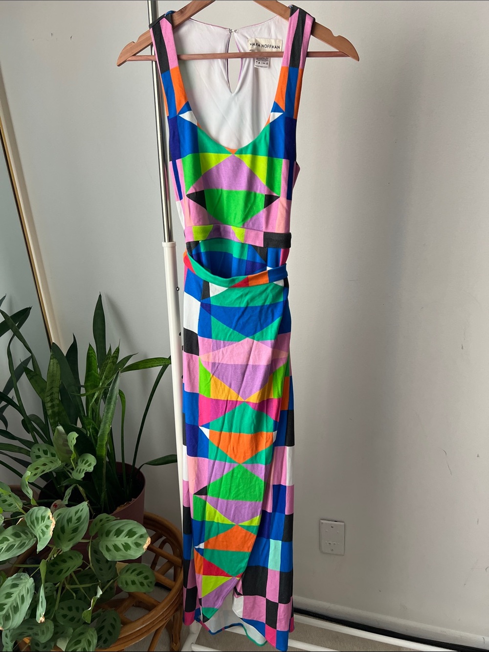Mara Hoffman Multicolor Geometric Maxi Dress S